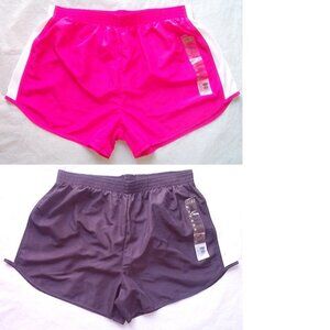 2 Packs of Imagin8 Womens Sport Shorts with Mesh Insets, Large